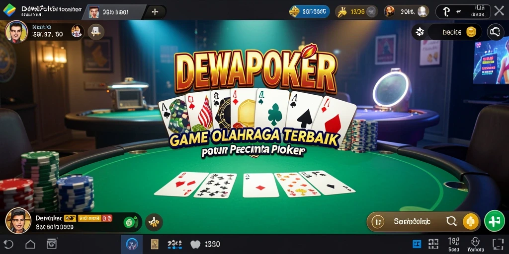 Gameplay seru DEWAPOKER dengan suasana kompetitif.