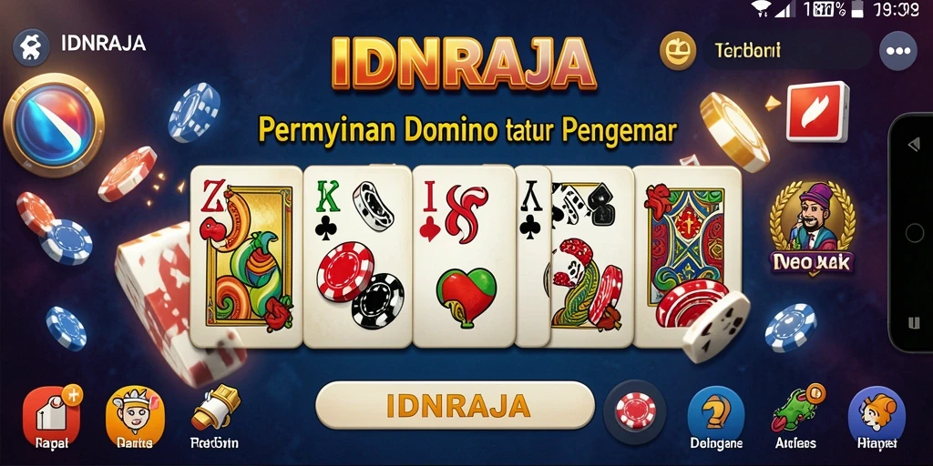 Tampilan gameplay menarik dari IDNRAJA yang penuh warna.
