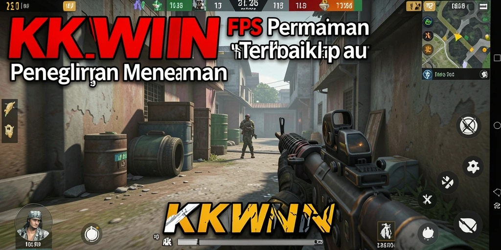 Gambaran mendebarkan dari aksi gameplay FPS di KKWIN.