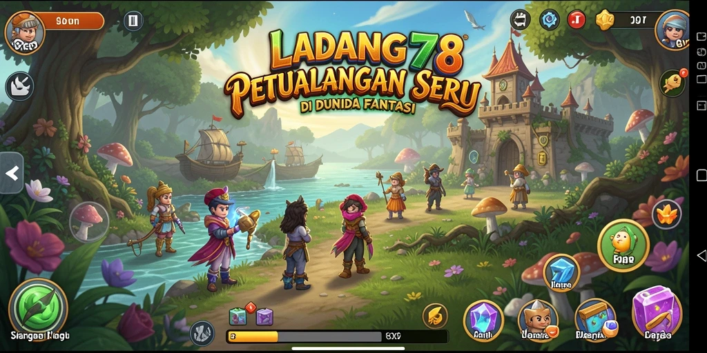 Tampilan gameplay menakjubkan dengan petualangan dan tantangan seru.