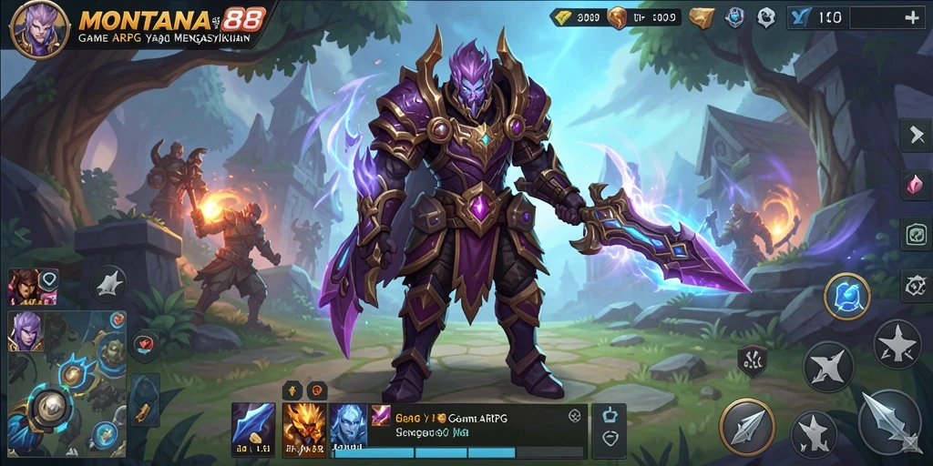 Tampilan gameplay MONTANA88 dengan pertarungan seru dan karakter yang memukau.