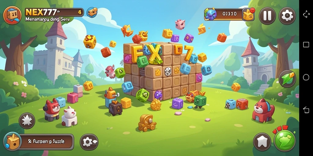 Screenshot NEX777 menampilkan gameplay yang seru dan menantang.