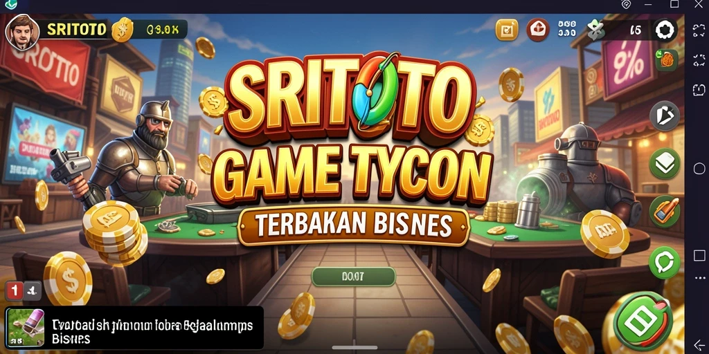 Screenshot SRITOTO menampilkan serunya gameplay Tycoon yang mendebarkan.